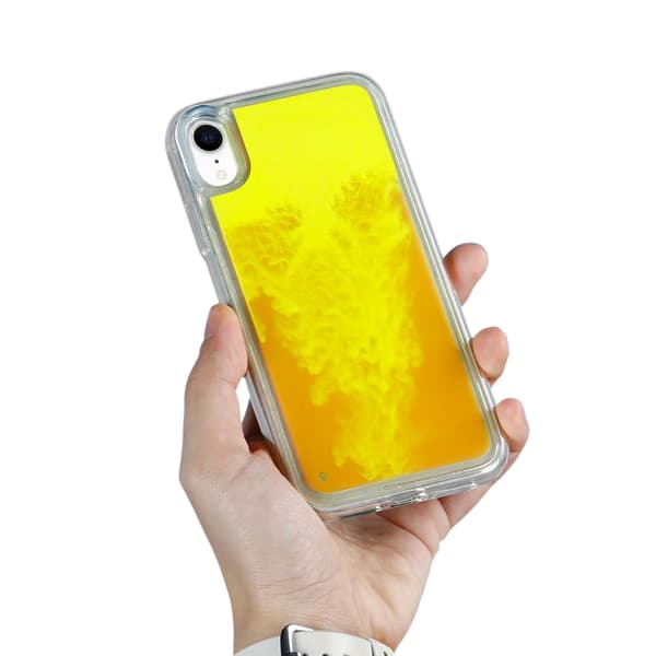 Liquid Neon Sand skal till iPhone XR - Orange Orange