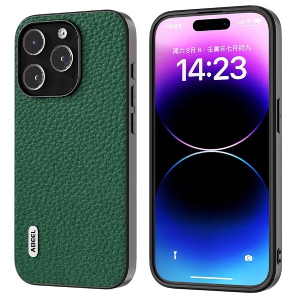 Abeel iPhone 15 Pro Max -puhelimen suojakuori - vihreä