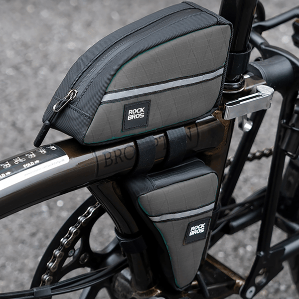 Rockbros Triangle Cykelstel Taske 0.8L - Sort Svart
