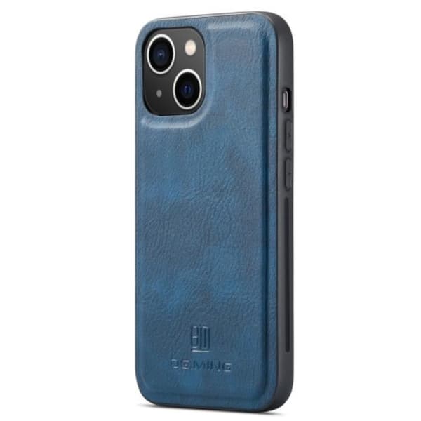DG.MING iPhone 14 Plus lompakkokotelo Split irrotettava läppä - Sin Blå