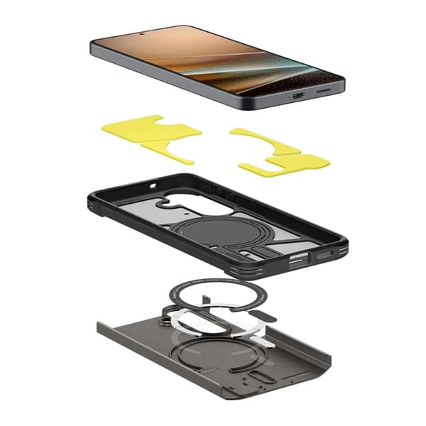 Spigen Mobilskal För Galaxy S26 Plus MagSafe Tough Armor - Gunmetal Brun
