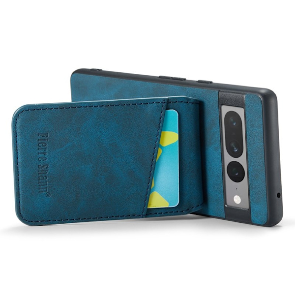 FIERRE SHANN Google Pixel 8 Pro Fodral PU+TPU - Blå