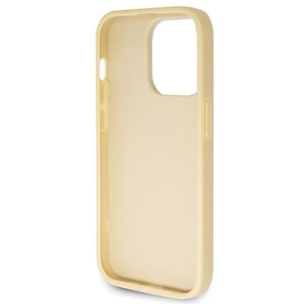 Guess iPhone 14 Pro Mobilskal Glitter Script Big - Guld