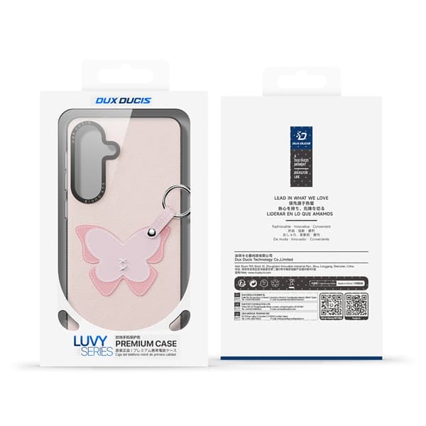 DUX DUCIS Mobilskal till Galaxy S26 Ringhållare/Handledsrem Luvy Series Rosa