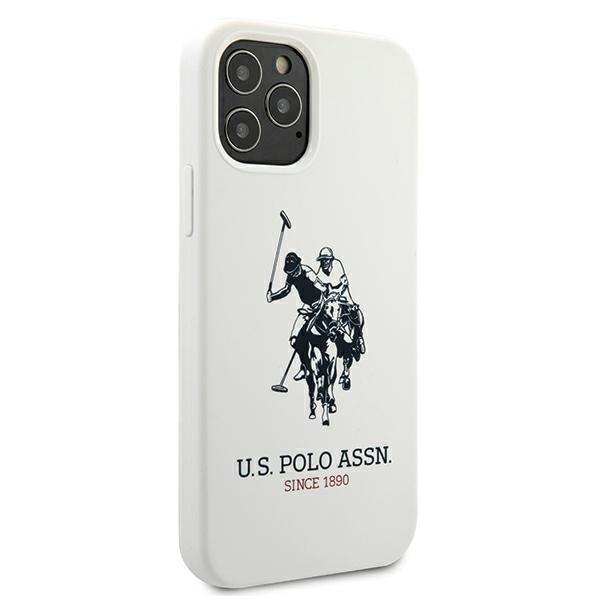 US Polo Silicone Collection Cover iPhone 12 Pro Max - Hvid White