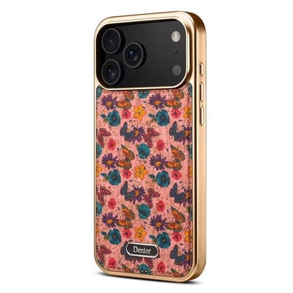 DENIOR Mobilskal till iPhone 17 Pro MagSafe Detachable - Butterfly Rosa Rosa