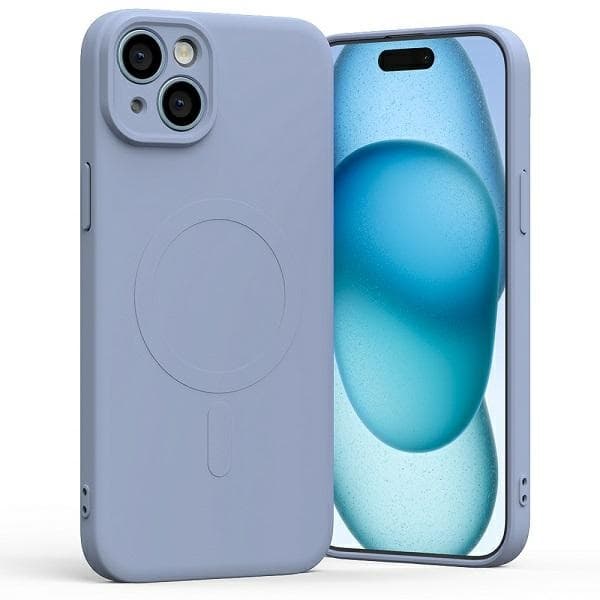Mercury telefontaske til iPhone 15 Plus MagSafe Semi-silikone lavendel