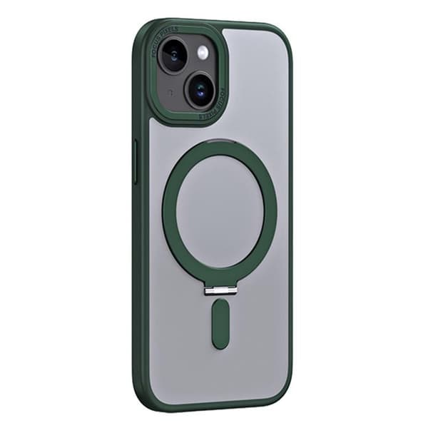 Mobilskal till iPhone 15 Plus Magsafe Kickstand - Grön Gr