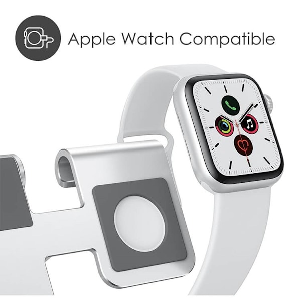 Desire 2 Laddningsställ för Apple Watch - Silver Silver