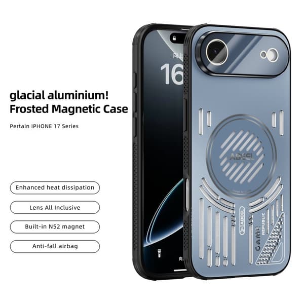 ABEEL Mobilskal till iPhone Air Aluminium + PC + TPU - Blå