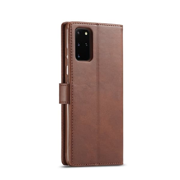 LC.IMEEKE Samsung Galaxy S20 Plus Plånboksfodral Konstläder - Brun