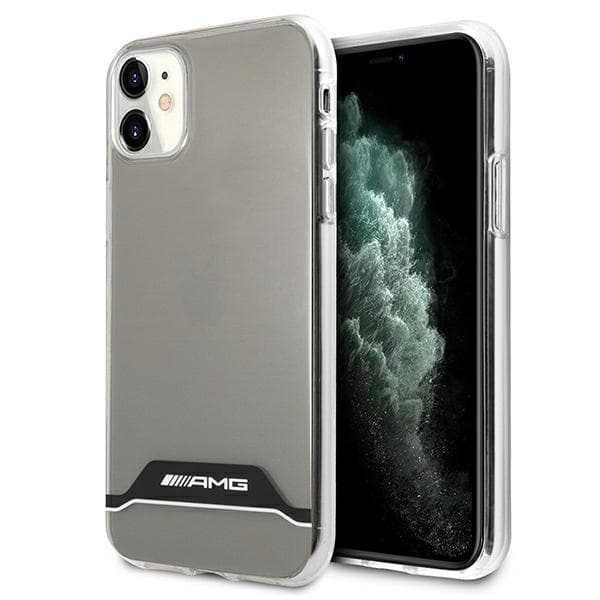 AMG-puhelinkotelo iPhone 11 Electroplate - Musta-Valkoinen