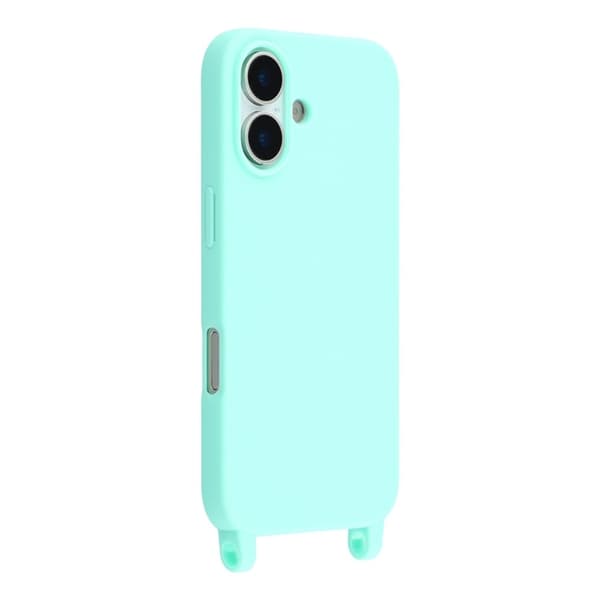 Mobilskal till iPhone 17 TPU med Hål för Rem - Mintgrön Grön