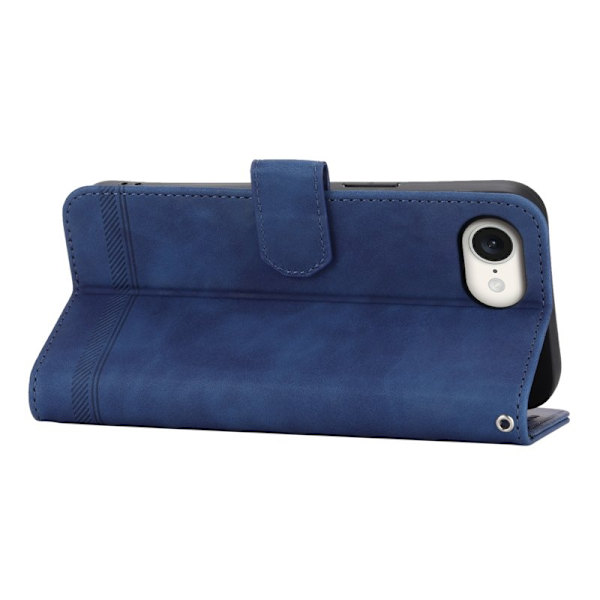 DIERFENG DF-03 iPhone 16e Plånboksfodral i Konstläder - Blå