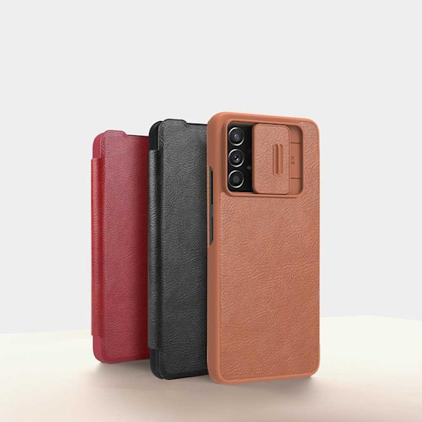 Nillkin Galaxy A73 Fodral Qin läder Holster - Svart Svart