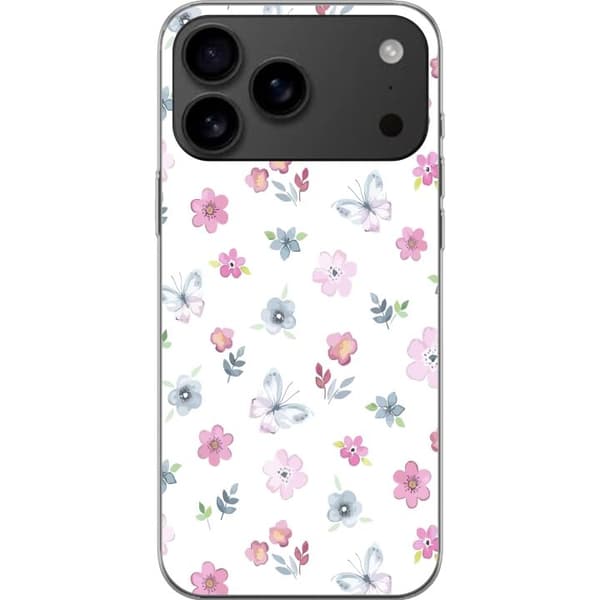 Mobilskal till Apple iPhone 17 Pro Max med Blommor och fjärillar