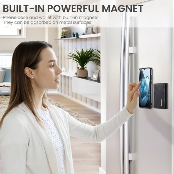 DG.MING M2 Series Mobilskal till OnePlus 13 PU PC TPU - Svart