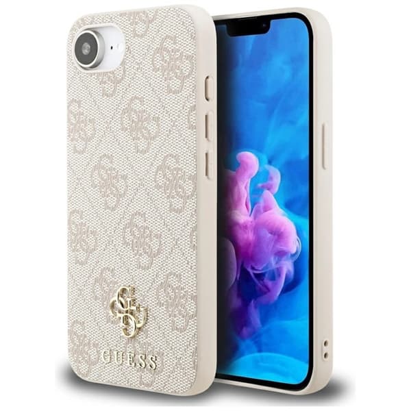 Guess Mobilskal till iPhone 16e MagSafe 4G Small 4G and Classic Rosa
