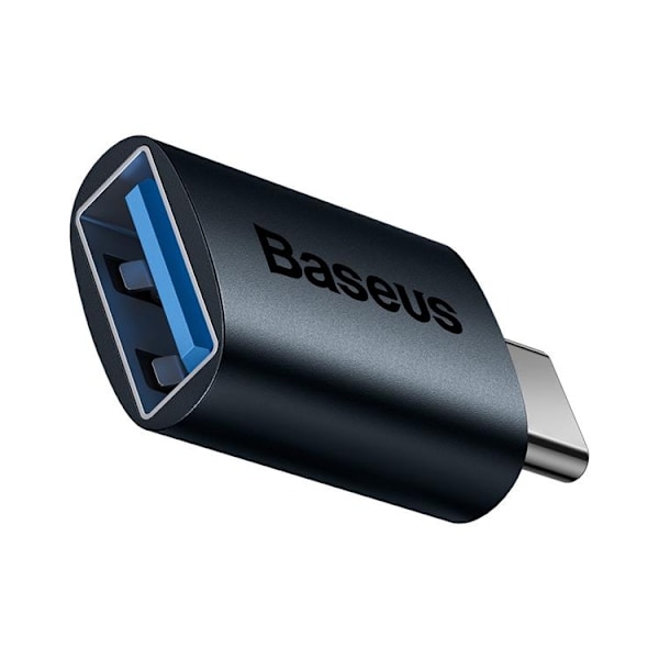 Baseus Adapter USB-C Till USB-A Ingenuity Series - Blå Blå