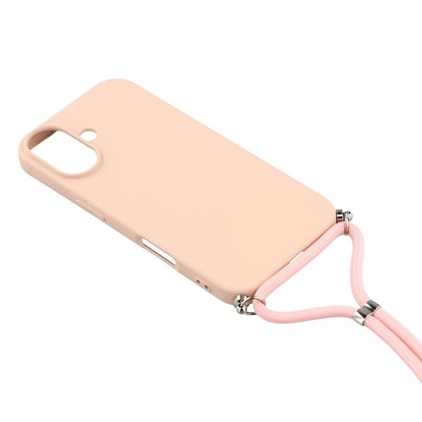 Mobilskal till iPhone 17 Med Axelrem - Rosa Rosa