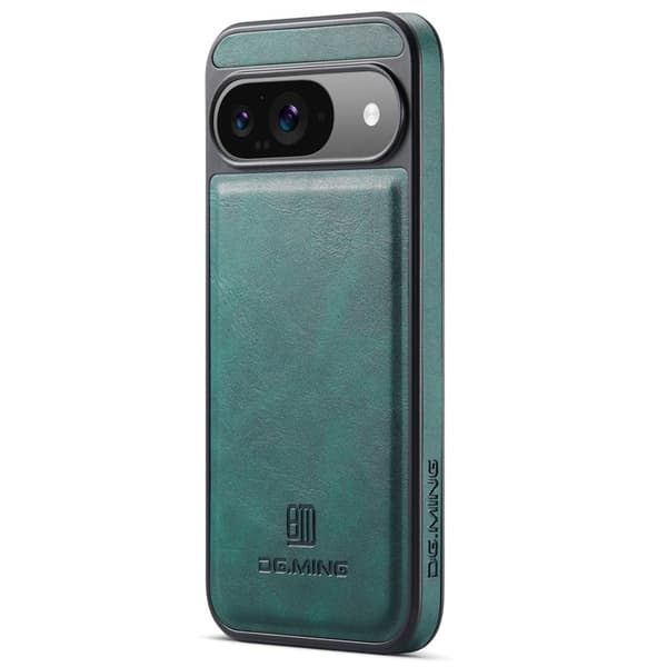 DG.MING Mobilskal till Google Pixel 9 Pro Anti-Drop Läder Grön