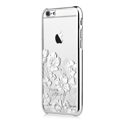 Devia-kuori, jossa Swarovski-kristalleja iPhone 6 / 6S -puhelimeen - hopea Silver