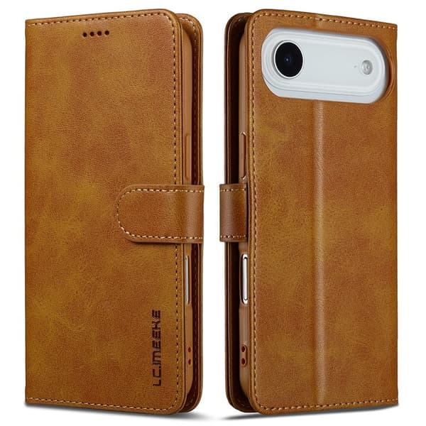 LC.IMEEKE iPhone Air Plånboksfodral Konstläder - Ställfunktion - Gul