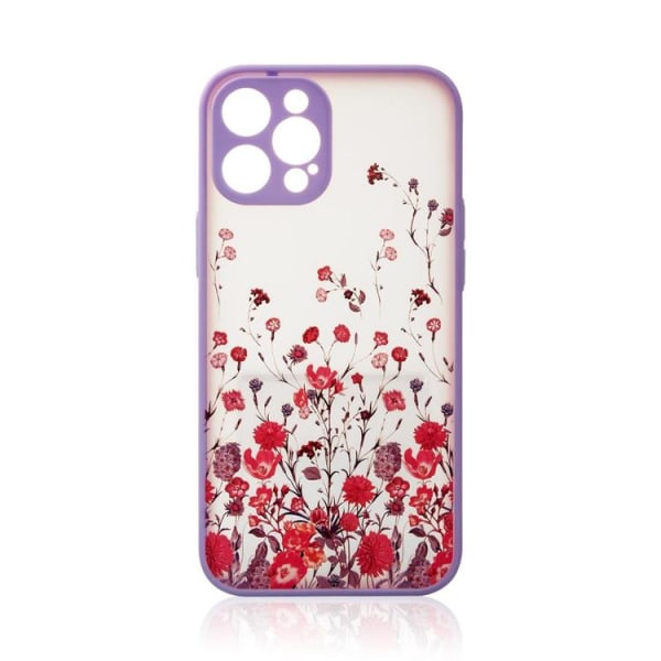 iPhone 12 Pro Cover Design Floral - Lilla