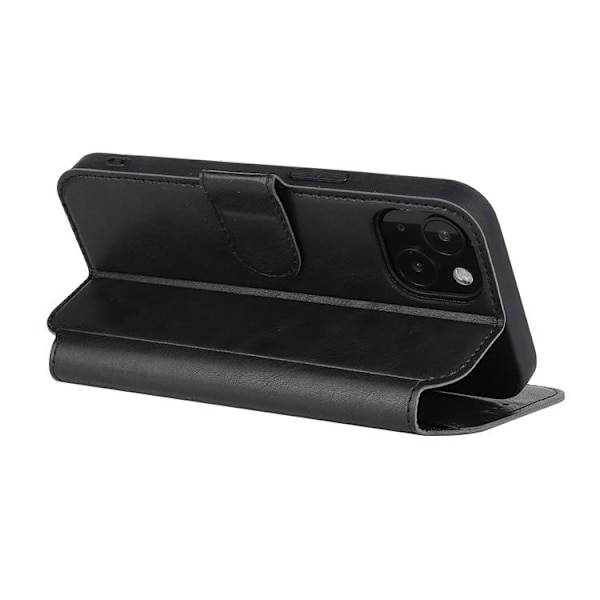 BOOM iPhone 14 Plus Punge Etui Kalveskind - Sort Black