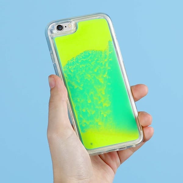 Liquid Neon Sand skal till iPhone 6/6s - Grön Grön