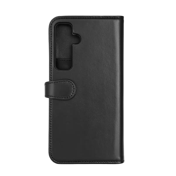 BUFFALO Galaxy S24 FE Plånboksfodral Äkta Läder 2-i-1 - Svart Black