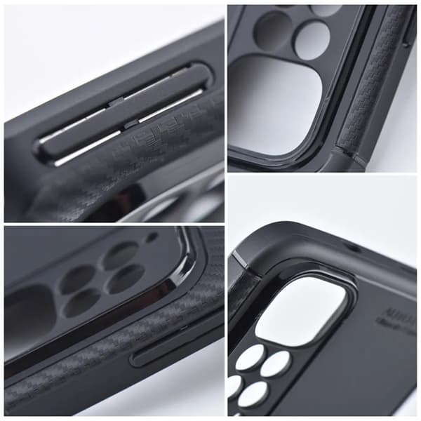 Telefontaske til Xiaomi Redmi Note 14 Pro Plus Carbon Premium - Sort Svart