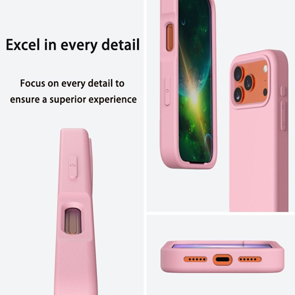Mobilskal till iPhone 17 Pro Shockproof EVA - Rosa Rosa