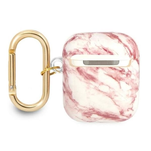 Guess AirPods Skal Marble Strap Collection - Rosa