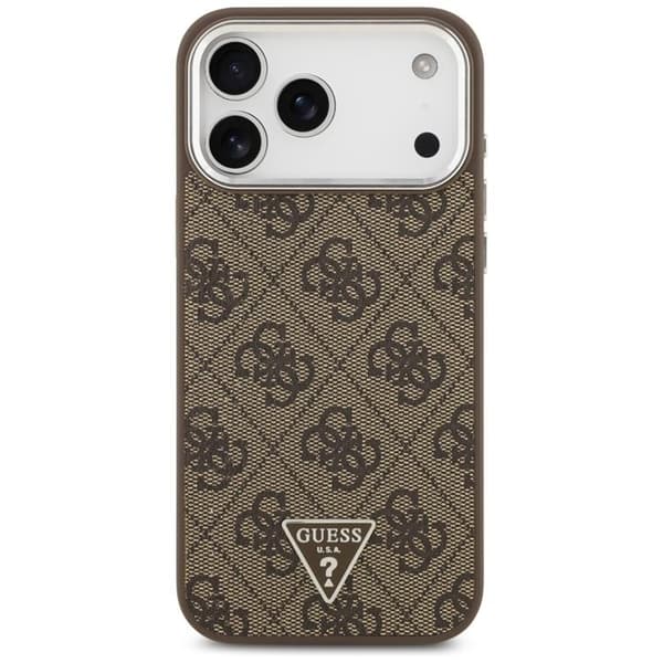 Guess Mobilskal till iPhone 17 Pro Max MagSafe 4G Triangle Logo - Brun Brun