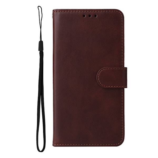 Samsung Galaxy S26 Plus Plånboksfodral Konstläder Folio Flip - Brun