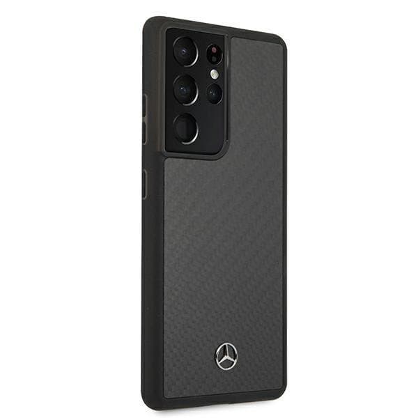 Mercedes Carbon Dynamic Line Skal Galaxy S21 Ultra  - Musta Black