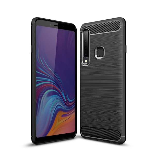 Carbon Brushed Mobilskal till Samsung Galaxy A7 (2018) - Svart Svart