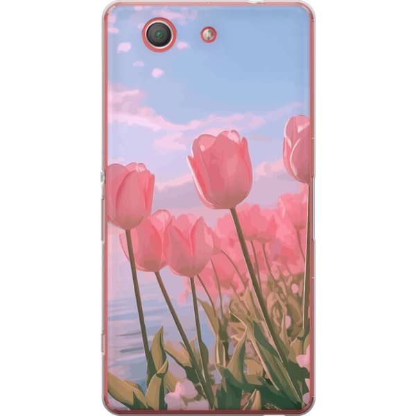 Mobilskal till Sony Xperia Z3 Compact med Rosa Tulpaner