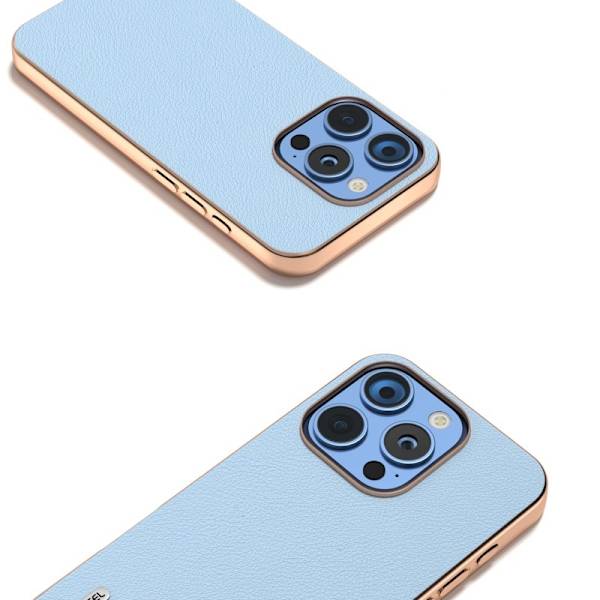 ABEEL Mobilskal till iPhone 16 Pro Electroplating Kantskydd Blå