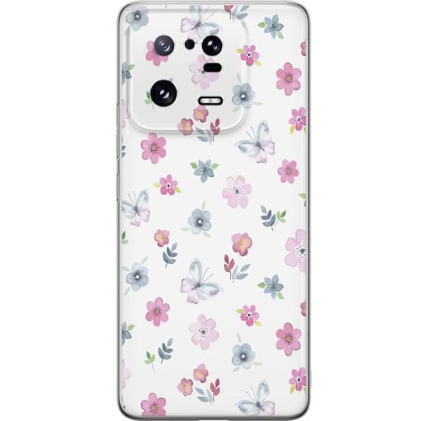 Mobilcover til Xiaomi 13 Pro med Blomster og sommerfugle