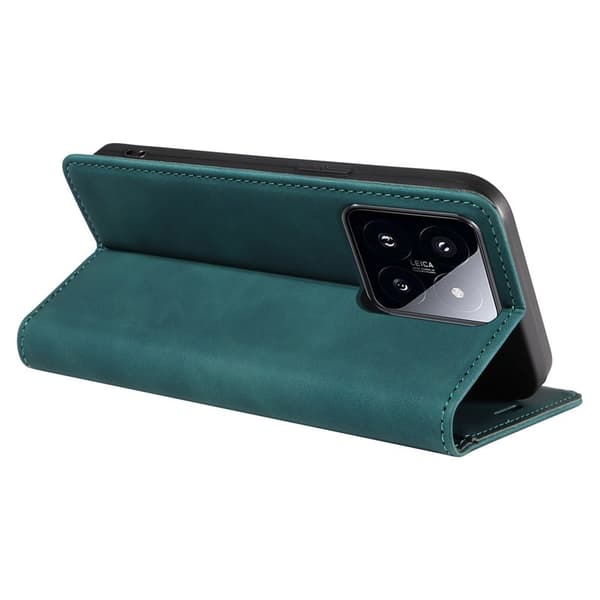 BETOPNICE 003 för Xiaomi 14 Pro Plånboksfodral Konstläder - Grön