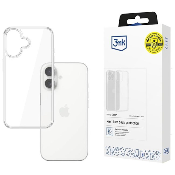 3MK Mobilskal till iPhone 17 Armor - Transparent Transparent