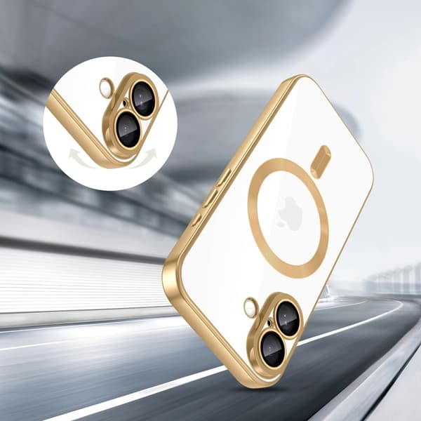 Tech-Protect telefontaske til iPhone 17 Magsafe Flex - skinnende guld Guld