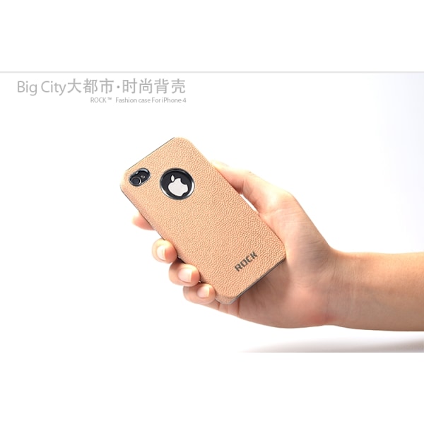 Rock iPhone4/4S BigCity back shell + Skärmskydd (Lila)
