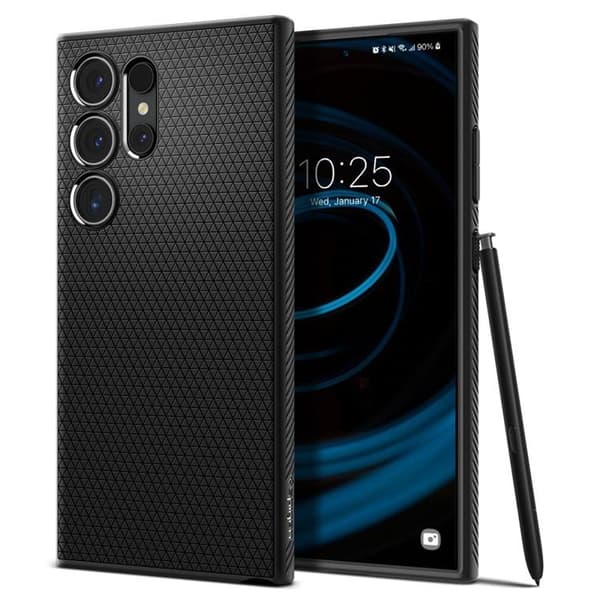 Spigen Galaxy S24 Ultra Mobilskal Liquid Air - Sort Svart