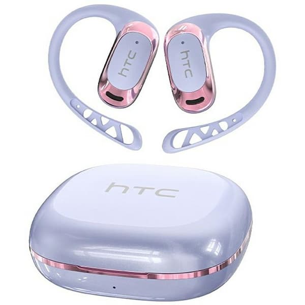 HTC Open-Ear Trådlösa Hörlurar Bluetooth 6.0 IPX5 NE28 - Lila Lila