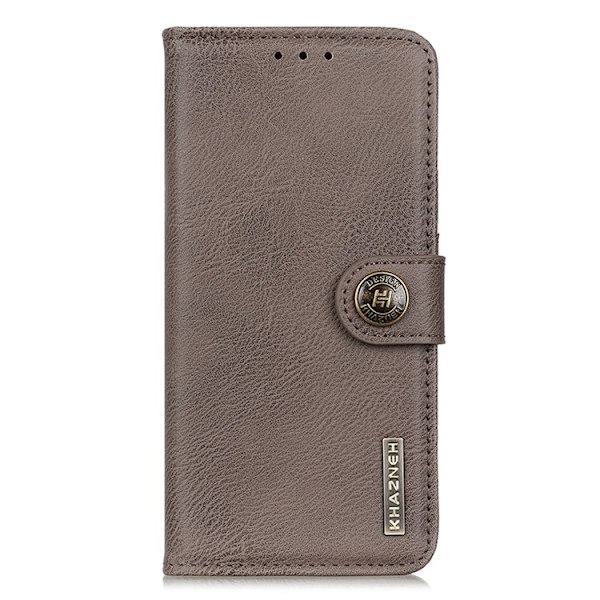 KHAZNEH Xiaomi Mi 11 Ultra Plånboksfodral Cowhide - Grå
