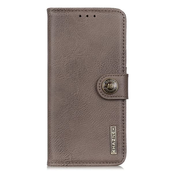 KHAZNEH Xiaomi Mi 11 Ultra Plånboksfodral Cowhide - Grå Gr