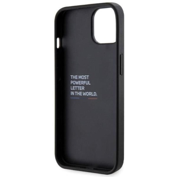 BMW iPhone 15/14/13 Mobil Cover Grip Hot Stamp - Sort